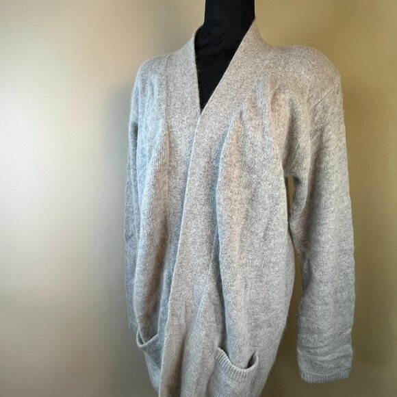 Vintage Yarnworks Lambswool Angora Blend Open Front Cardgan 90s Y2K Lagenlook - Picture 1 of 8